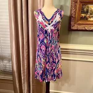 NWOT Lilly Pulitzer Gemma Stretch Jersey Dress in Multi Luminescent Size XS